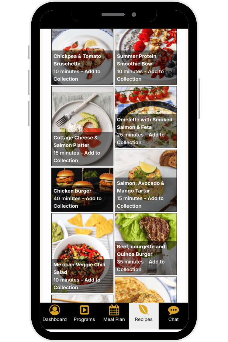Recipe library App Screen